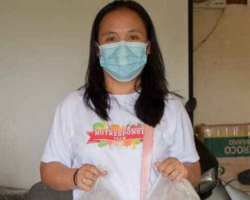 Grace Cleofe, participant in Maximizing Nutrition towards a Disaster-Resilient & Healthy Community project, Quezon province, Philippines.